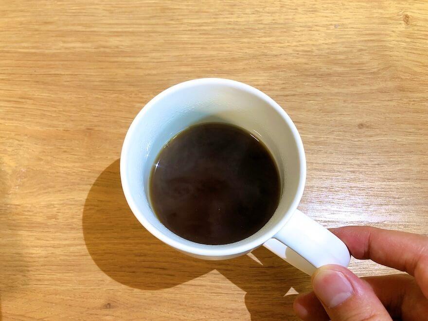 カフェリーチェを淹れたコーヒー 